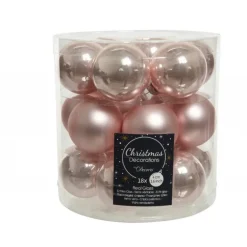 Mini palline in vetro da appendere. Set di 18