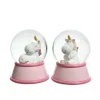 Palle di neve Rosa dim 10x13.5 cm Pezzo Singolo