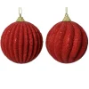 Pallina di Natale da Appendere in EVA colore Rosso Pezzo Singolo