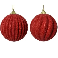 Pallina di Natale da Appendere in EVA colore Rosso Pezzo Singolo