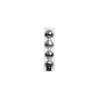 Palline di Natale da Appendere in Vetro 10 cm Argento. Set di 4