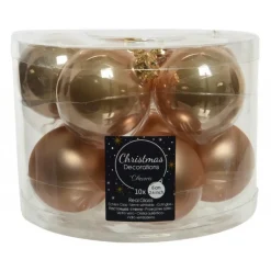 Palline di Natale da Appendere in Vetro 6 cm. Set di 10