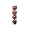 Palline in vetro da appendere Rosa Velvet dim 10 cm Box da 4