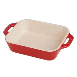 Pirofila Gratin Rettangolare 32 x 21 cm Rossa in Ceramica