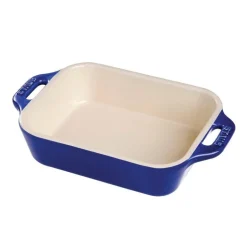 Pirofila Gratin Rettangolare 19 x 12 cm Blu Scura in Ceramica