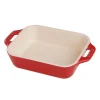 Pirofila Gratin Rettangolare 26 x 17 cm Rossa in Ceramica