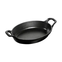 Pirofila Ovale 27 x 15 cm Nera in Ghisa