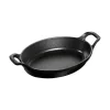 Pirofila Ovale 30 x 18 cm Nera in Ghisa