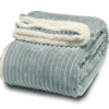Plaid Dez 150 x 200 cm Colore Cloud Blue