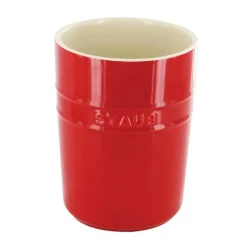 Porta Utensili 11 cm Rosso in Ceramica
