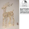 Renna Luminosa con Led Champagne 60 Cm