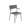 Sedia Impilabile con Braccioli ORON LaFuma LFM5067 Obsidian