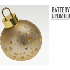 Sfera di Vetro con Led 15 Cm - Oro