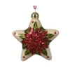 Stelle di Natale da Appendere con decorazioni Set da 2