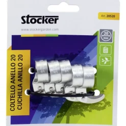Stocker Coltello ad anello in alluminio 24 mm 5 pezzi in blister