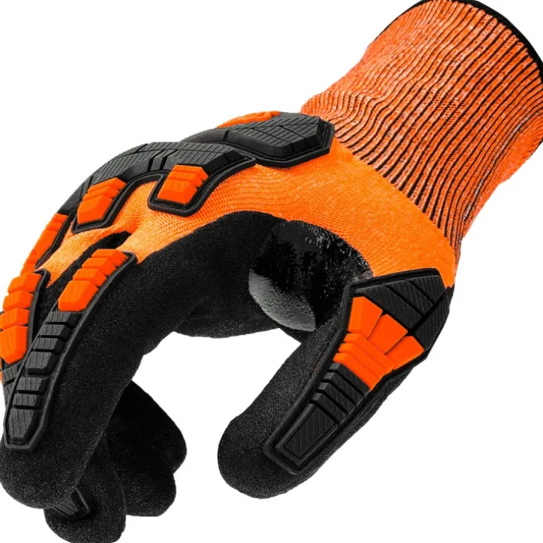 Stocker Guanti antitaglio per forbici 9/M arancione, in nitrile