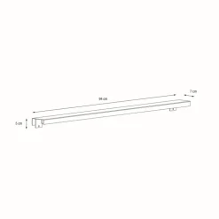 Supporto Magnetico Herstera per Luci colore Grigio Scuro per Fioriere da 100 cm