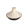 Tajine 20 cm Crema in Ghisa con Coperchio in Ceramica