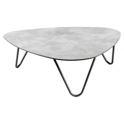 Tavolo Basso COCOON ALLURE 96 x 102 cm LaFuma LFM2717 Ciment/Noir