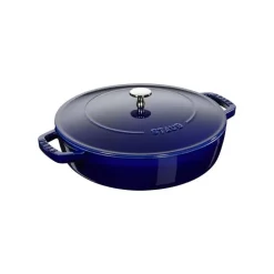 Tegame Chistera 24 cm Blu Scuro in Ghisa
