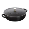 Tegame Chistera 24 cm Nero in Ghisa