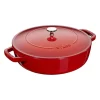 Tegame Chistera 28 cm Rosso in Ghisa