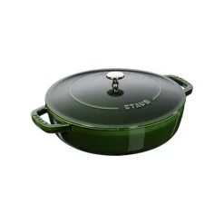 Tegame Chistera 24 cm Verde Basilico in Ghisa
