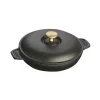 Tegame con Coperchio 20 cm Nero in Ghisa