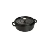 Tegame Rotondo 26 cm Nero in Ghisa